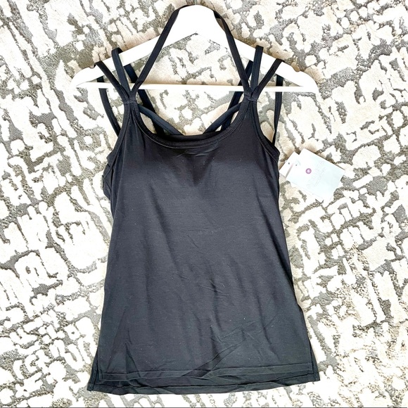 Athleta Athleisure Drishti Tank Top Built in Sports Bra Black Size XXS - Picture 5 of 11